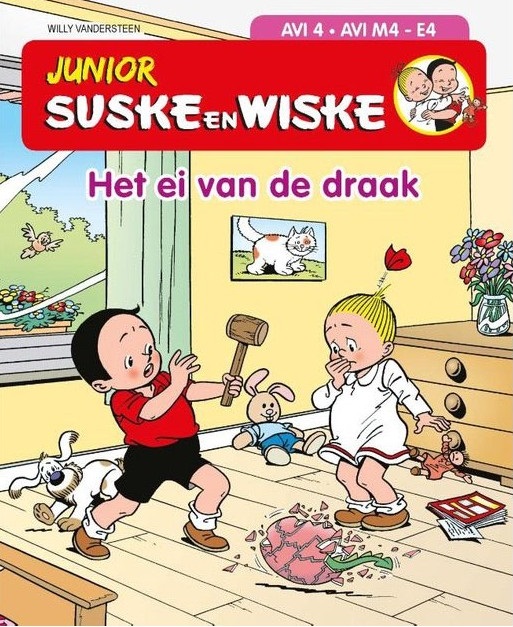 Junior Suske en Wiske - Het ei van de draak - Gebonden boekje - AVI 3