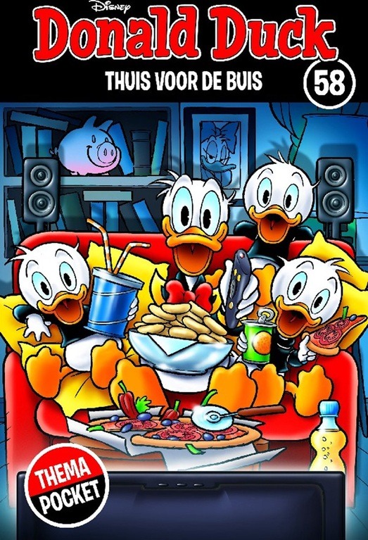 58.Donald Duck themapocket - Thuis voor de buis