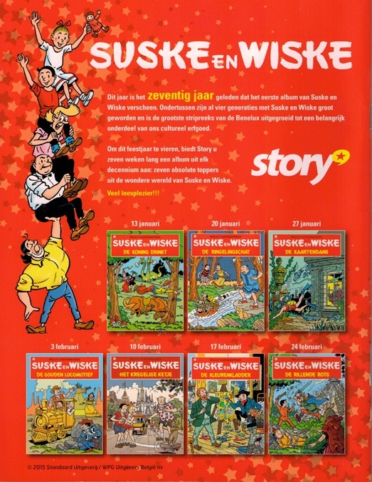 Suske en Wiske - Achterkant - Story - 70 jaar - 2015