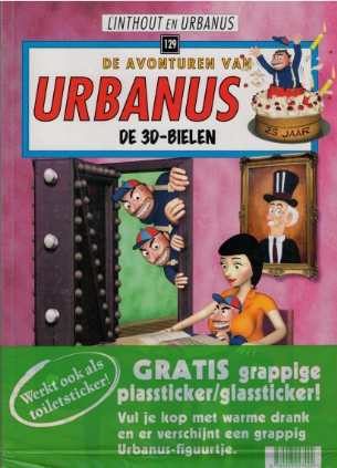 129.Urbanus - De 3d-bielen (met sticker)